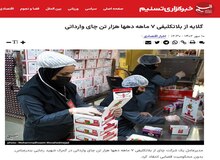 رپرتاژ خبرگزاری تسنیم برای مدیر عامل چای دبش!