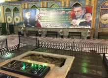 عکس / محل تدفین دانشمند شهید محسن فخری‌زاده در آستان امام‌زاده صالح (ع)