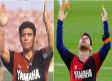 ادای احترام خاص مسی به مارادونا برای بارسلونا ۳ هزار یورو تمام شد!/ عکس