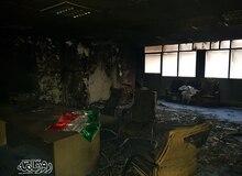 دفتر بسیج دانشجویی دانشگاه شریف در آتش سوخت+تصاویر 