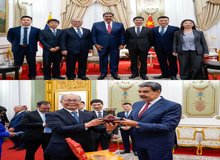 دیدار فرستاده چین با مادور قبل از حمله آمریکا؛ سفیر پکن همچنان در ونزوئلا گیر افتاده است/ عکس