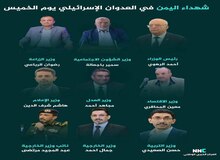 اسامی ۹ وزیر یمنی که در بمباران اسرائیل ترور شدند
