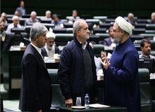 گفتگوی  رسایی با پزشکیان در صحن امروز مجلس+عکس