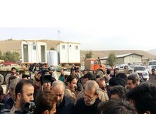 بازدید لاریجانی از شهرستان سرپل‌ذهاب و مسکن‌مهر این منطقه
