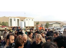 بازدید لاریجانی از شهرستان سرپل‌ذهاب و مسکن‌مهر این منطقه