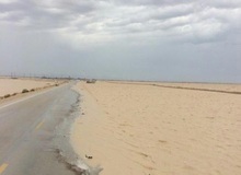 سیلاب جاده ساحلی گناوه به بوشهر را بست