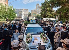 مراسم تشییع شهید دهه هشتادی با حضور سردار قاسمی برگزار شد/ تصاویر


