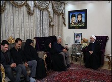 فیلم دیدار رئیس جمهور با خانواده شهید لالی 