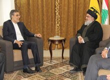 دیدار معاون وزیر خارجه با دبیرکل حزب‌الله لبنان
