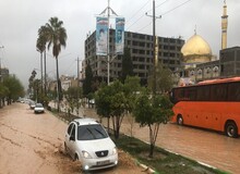  ویدئو / آب‌گرفتکی معابر در شهرک سعدی شیراز