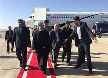 رئیس جمهوری وارد عسلویه شد
