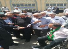 تصاویر جالب از حضور محسن رضایی در نماز جمعه امروز تهران
