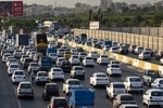 ترافیک سنگین در آزادراه کرج-تهران