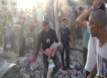 شهادت ۱۴۰ فلسطینی در حملات امروز رژیم صهیونیستی به غزه