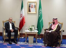 دیدار ولیعهد عربستان با رئیس جمهوری