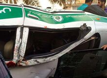 جان باختن یک مامور انتظامی در آبادان به علت واژگونی خودرو