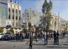 بازدید وزیر خارجه سوریه از سفارت ایران پس از حمله اسرائیل