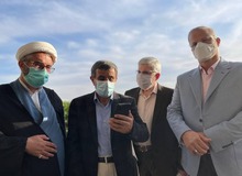 ایجاد خاکریز و بتن برای جلوگیری از سخنرانی احمدی‌نژاد در ارومیه!/ احمدی نژاد: بازهم می گویم، اگر رد شوم نه رای می دهم و نه انتخابات را تایید می کنم/ عکس
