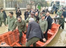 واکنش فرمانده سپاه به سخنان روحانی: انفجار خط آهن برای سرعت بخشیدن به تخلیه آب بود / امیدواریم دیگر به ما تهمت نزنند که آب را از این طرف به آن طرف انتقال می‌دهیم