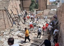 ۵ نفر فوتی در حادثه ریزش ساختمان شهر گلستان 