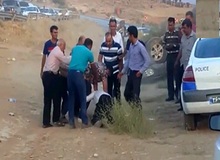دستگیری یکی از رانندگان لندکروز که مامور پلیس را کتک زد
