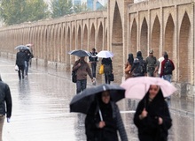 فعالیت سامانه بارشی در اصفهان ازامروز سه شنبه آغاز شد