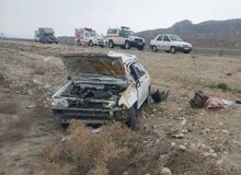 ۲ کشته و ۲ زخمی در برخورد سمند و پراید در سه‌راهی راک دهدشت