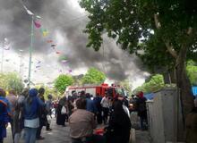 آتش سوزی در بازار تهران (+عکس)
