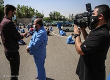 تصویری جالب از حاشیه برخورد پلیس با اشرار در طرح رعد/ عکس