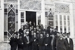 محمدتقی بهار و برخی از نمایندگان مجلس شورای ملی در نمایشگاه گل‌ ایران+عکس