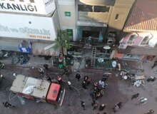 فیلم دوربین مدار بسته از لحظه انفجار در ازمیر ترکیه