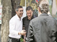 کیک تولد عابدزاده برای دایی