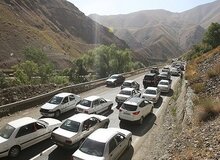 
ترافیک در محور هراز نیمه سنگین است