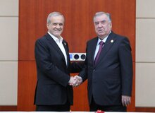 دیدار پزشکیان با رییس جمهور تاجیکستان و دبیرکل سازمان ملل