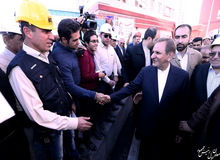 بازدید دکتر جهانگیری از طرح های اقتصاد مقاومتی شهرستان قلعه گنج