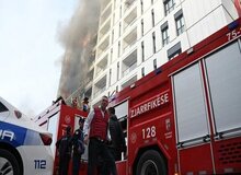 نجات ۲۰ نفر از آتش‌سوزی در مغازه موتورسازی خیابان شهید بهشتی تهران