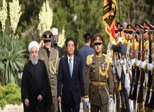  فیلم / مراسم استقبال رسمی از نخست وزیر ژاپن در کاخ سعدآباد