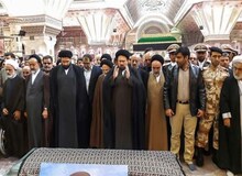 یادگار امام بر پیکر مرضیه دباغ نماز خواند