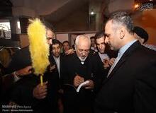 دیدار محمد جواد ظریف با رییسی در مشهد+ عکس
