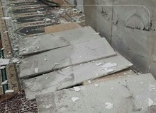 تخریب بخش هایی از مسجد فین بندرعباس در پی زلزله امروز+ تصاویر 