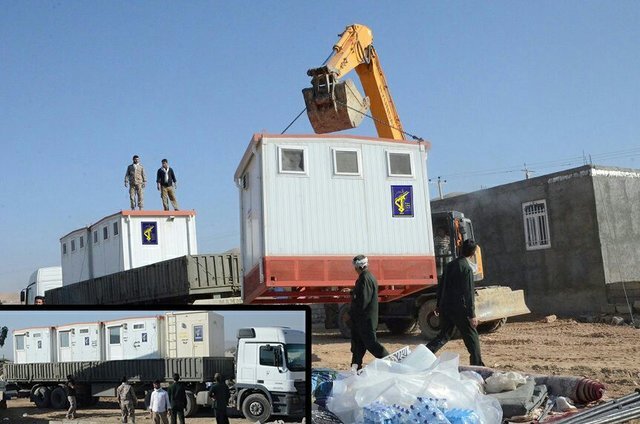 سپاه تاکنون چند کانکس برای زلزله‌زدگان کرمانشاه ساخته است؟