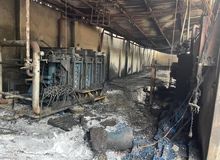 مهار آتش‌سوزی در کارخانه گلدشت کرج