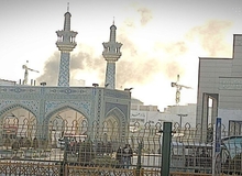 آتش سوزی در اطراف حرم امام رضا(ع)+فیلم