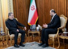 دیدار عراقچی با نائب‌رئیس جریان حکمت ملی عراق
