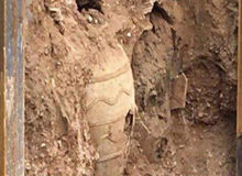 2 خمره سفالی تاریخی در شهرری کشف شد

