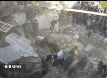 انفجار  و ریزش ساختمان در کرمانشاه+تصاویر / ۶ نفر مفقود شدند 
