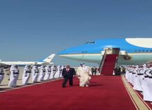 استقبال امیر قطر از ترامپ+فیلم