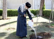 آیت الله خامنه ای: کاشت درخت یک حرکت انقلابی است/ در اسلام، شکار فقط در صورت نیاز به تغذیه مجاز است و در غیر این صورت خلاف است