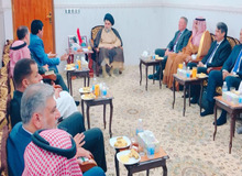 دیدار صدر با سفرای کشورهای همسایه عراق به استثنای ایران