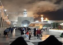 آتش سوزی در صحن آزادی حرم امام رضا مشهد+ تصاویر